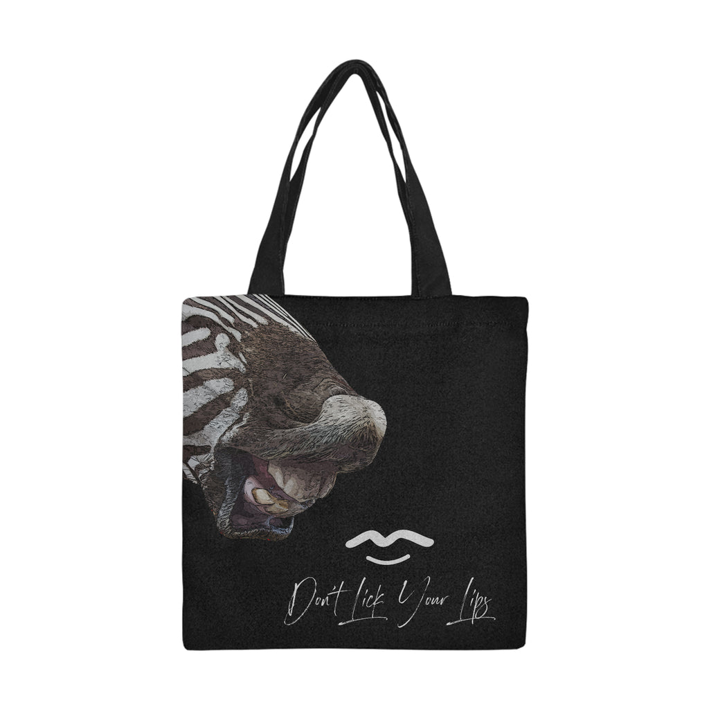 Zebra Lips Canvas Tote Bag